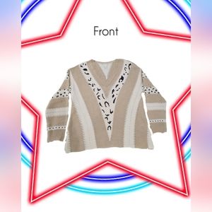 Long Sleeve Animal Print Sweater Lightweight